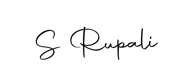 Make a beautiful signature design for name S Rupali. Use this online signature maker to create a handwritten signature for free. S Rupali signature style 10 images and pictures png