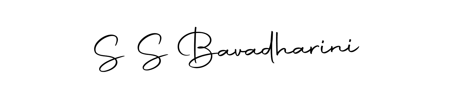 Make a beautiful signature design for name S S Bavadharini. With this signature (Autography-DOLnW) style, you can create a handwritten signature for free. S S Bavadharini signature style 10 images and pictures png