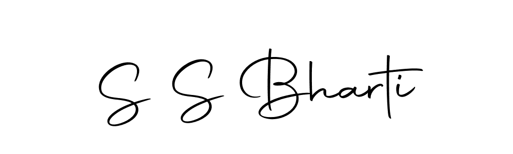Create a beautiful signature design for name S S Bharti. With this signature (Autography-DOLnW) fonts, you can make a handwritten signature for free. S S Bharti signature style 10 images and pictures png