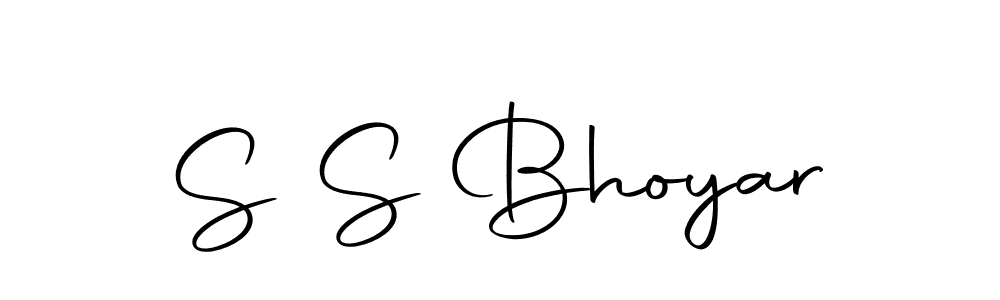 Create a beautiful signature design for name S S Bhoyar. With this signature (Autography-DOLnW) fonts, you can make a handwritten signature for free. S S Bhoyar signature style 10 images and pictures png