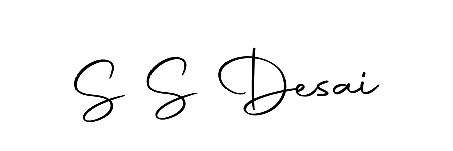 How to make S S Desai name signature. Use Autography-DOLnW style for creating short signs online. This is the latest handwritten sign. S S Desai signature style 10 images and pictures png