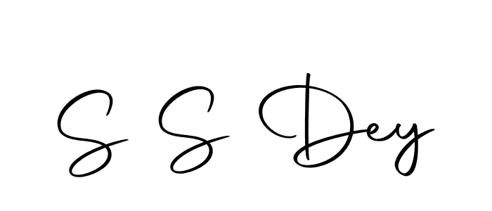 The best way (Autography-DOLnW) to make a short signature is to pick only two or three words in your name. The name S S Dey include a total of six letters. For converting this name. S S Dey signature style 10 images and pictures png