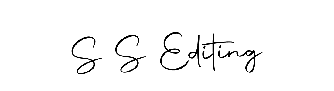 The best way (Autography-DOLnW) to make a short signature is to pick only two or three words in your name. The name S S Editing include a total of six letters. For converting this name. S S Editing signature style 10 images and pictures png