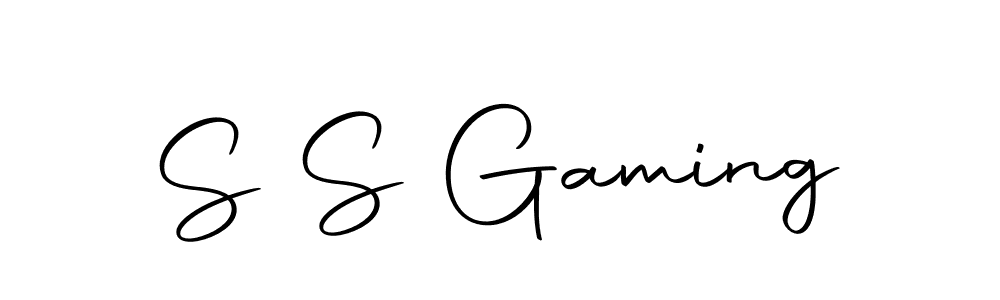 Use a signature maker to create a handwritten signature online. With this signature software, you can design (Autography-DOLnW) your own signature for name S S Gaming. S S Gaming signature style 10 images and pictures png
