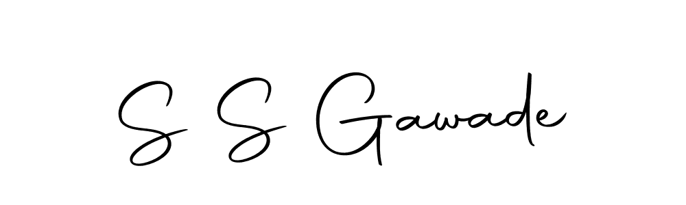 How to make S S Gawade signature? Autography-DOLnW is a professional autograph style. Create handwritten signature for S S Gawade name. S S Gawade signature style 10 images and pictures png