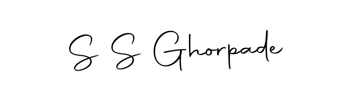 S S Ghorpade stylish signature style. Best Handwritten Sign (Autography-DOLnW) for my name. Handwritten Signature Collection Ideas for my name S S Ghorpade. S S Ghorpade signature style 10 images and pictures png