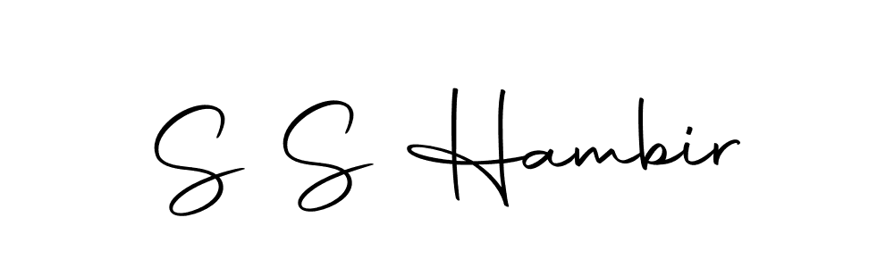 Make a beautiful signature design for name S S Hambir. Use this online signature maker to create a handwritten signature for free. S S Hambir signature style 10 images and pictures png