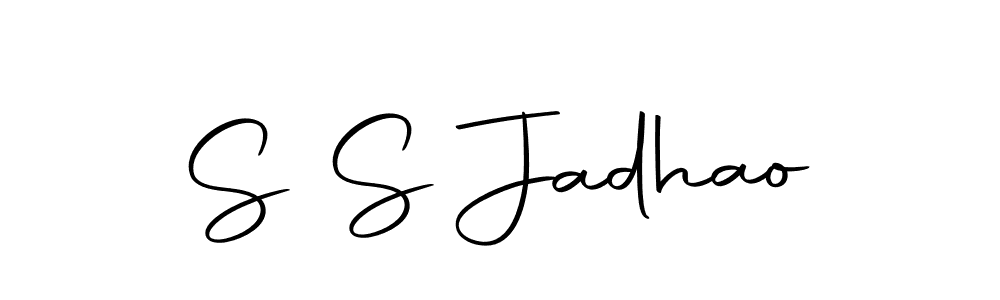 Use a signature maker to create a handwritten signature online. With this signature software, you can design (Autography-DOLnW) your own signature for name S S Jadhao. S S Jadhao signature style 10 images and pictures png