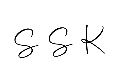 Design your own signature with our free online signature maker. With this signature software, you can create a handwritten (Autography-DOLnW) signature for name S S K. S S K signature style 10 images and pictures png