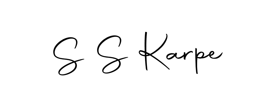 How to make S S Karpe signature? Autography-DOLnW is a professional autograph style. Create handwritten signature for S S Karpe name. S S Karpe signature style 10 images and pictures png