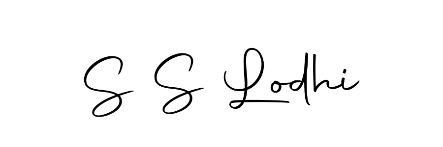 How to make S S Lodhi name signature. Use Autography-DOLnW style for creating short signs online. This is the latest handwritten sign. S S Lodhi signature style 10 images and pictures png
