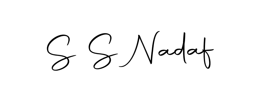 It looks lik you need a new signature style for name S S Nadaf. Design unique handwritten (Autography-DOLnW) signature with our free signature maker in just a few clicks. S S Nadaf signature style 10 images and pictures png