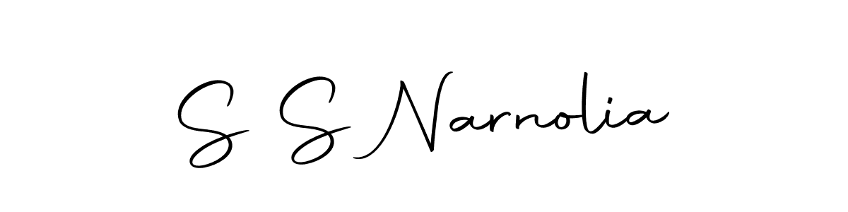 You can use this online signature creator to create a handwritten signature for the name S S Narnolia. This is the best online autograph maker. S S Narnolia signature style 10 images and pictures png