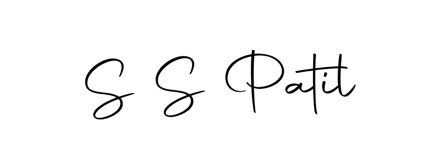 Create a beautiful signature design for name S S Patil. With this signature (Autography-DOLnW) fonts, you can make a handwritten signature for free. S S Patil signature style 10 images and pictures png