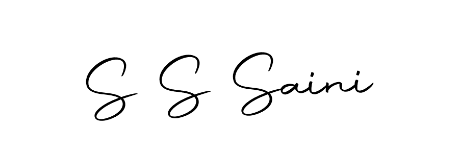 S S Saini stylish signature style. Best Handwritten Sign (Autography-DOLnW) for my name. Handwritten Signature Collection Ideas for my name S S Saini. S S Saini signature style 10 images and pictures png