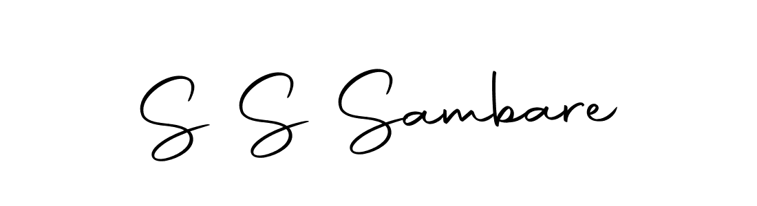 Make a beautiful signature design for name S S Sambare. With this signature (Autography-DOLnW) style, you can create a handwritten signature for free. S S Sambare signature style 10 images and pictures png