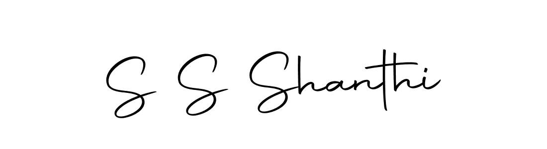 Make a beautiful signature design for name S S Shanthi. With this signature (Autography-DOLnW) style, you can create a handwritten signature for free. S S Shanthi signature style 10 images and pictures png