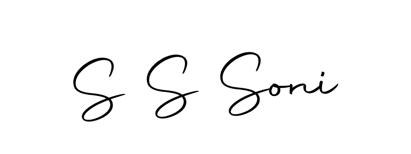 How to make S S Soni name signature. Use Autography-DOLnW style for creating short signs online. This is the latest handwritten sign. S S Soni signature style 10 images and pictures png