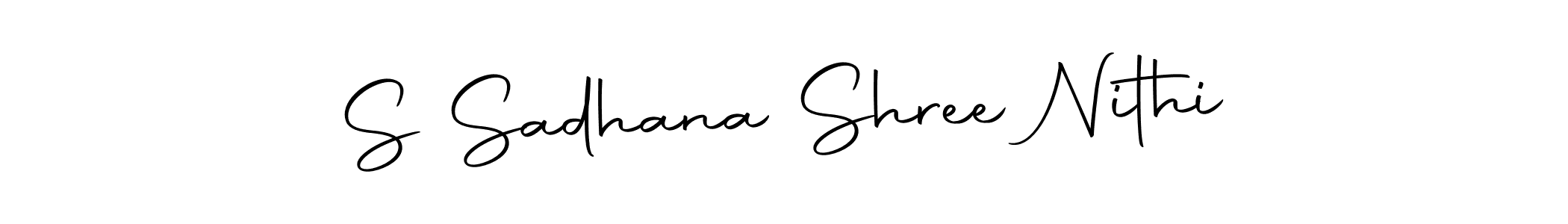 if you are searching for the best signature style for your name S Sadhana Shree Nithi. so please give up your signature search. here we have designed multiple signature styles  using Autography-DOLnW. S Sadhana Shree Nithi signature style 10 images and pictures png