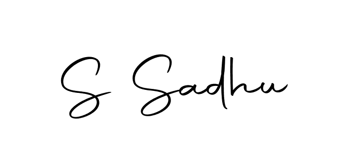 How to make S Sadhu name signature. Use Autography-DOLnW style for creating short signs online. This is the latest handwritten sign. S Sadhu signature style 10 images and pictures png