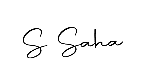Design your own signature with our free online signature maker. With this signature software, you can create a handwritten (Autography-DOLnW) signature for name S Saha. S Saha signature style 10 images and pictures png