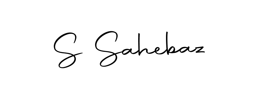 Create a beautiful signature design for name S Sahebaz. With this signature (Autography-DOLnW) fonts, you can make a handwritten signature for free. S Sahebaz signature style 10 images and pictures png