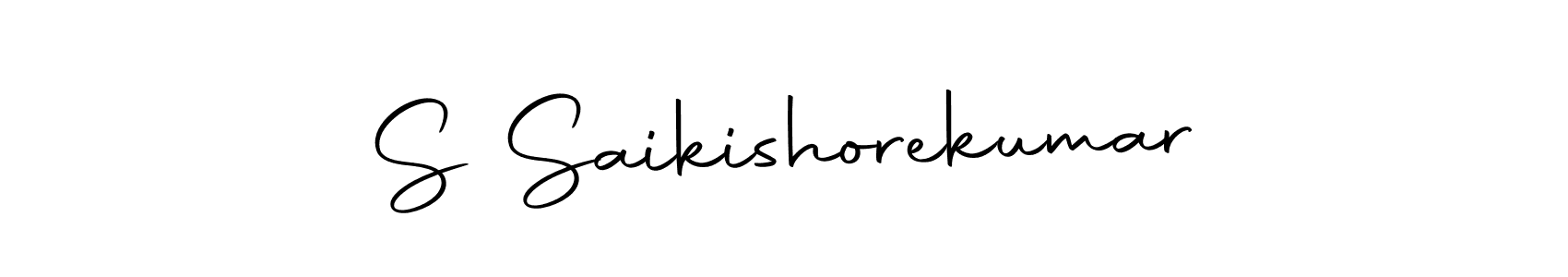 Create a beautiful signature design for name S Saikishorekumar. With this signature (Autography-DOLnW) fonts, you can make a handwritten signature for free. S Saikishorekumar signature style 10 images and pictures png