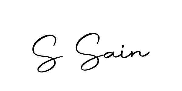 Use a signature maker to create a handwritten signature online. With this signature software, you can design (Autography-DOLnW) your own signature for name S Sain. S Sain signature style 10 images and pictures png