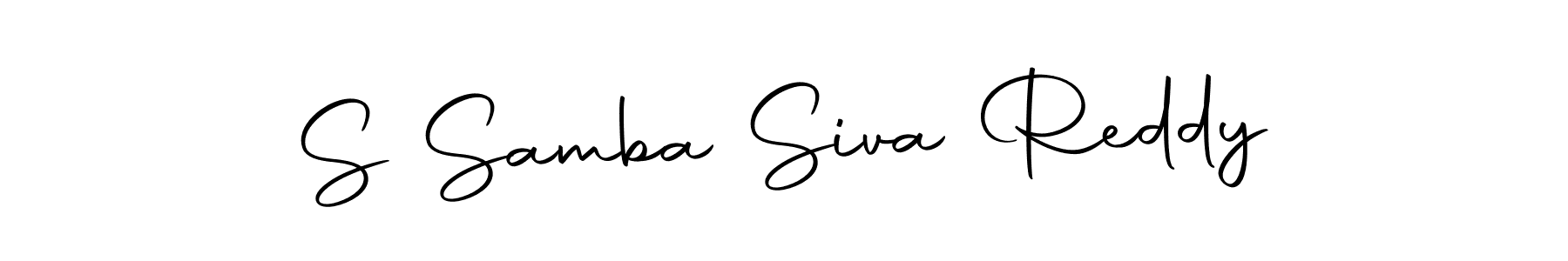 Create a beautiful signature design for name S Samba Siva Reddy. With this signature (Autography-DOLnW) fonts, you can make a handwritten signature for free. S Samba Siva Reddy signature style 10 images and pictures png