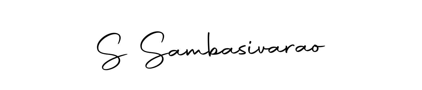 Create a beautiful signature design for name S Sambasivarao. With this signature (Autography-DOLnW) fonts, you can make a handwritten signature for free. S Sambasivarao signature style 10 images and pictures png