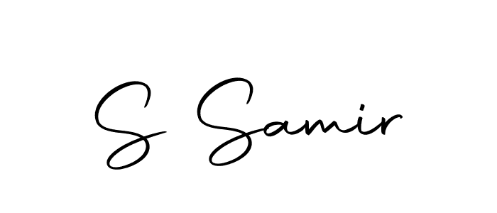 Design your own signature with our free online signature maker. With this signature software, you can create a handwritten (Autography-DOLnW) signature for name S Samir. S Samir signature style 10 images and pictures png