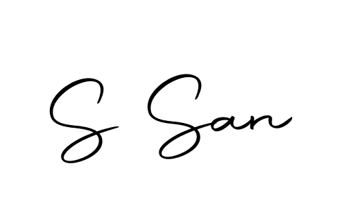 Also we have S San name is the best signature style. Create professional handwritten signature collection using Autography-DOLnW autograph style. S San signature style 10 images and pictures png