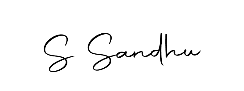 How to make S Sandhu name signature. Use Autography-DOLnW style for creating short signs online. This is the latest handwritten sign. S Sandhu signature style 10 images and pictures png