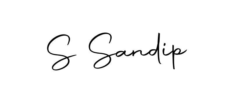 Make a beautiful signature design for name S Sandip. With this signature (Autography-DOLnW) style, you can create a handwritten signature for free. S Sandip signature style 10 images and pictures png