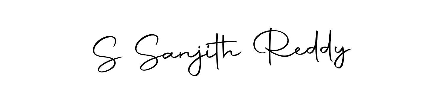 This is the best signature style for the S Sanjith Reddy name. Also you like these signature font (Autography-DOLnW). Mix name signature. S Sanjith Reddy signature style 10 images and pictures png