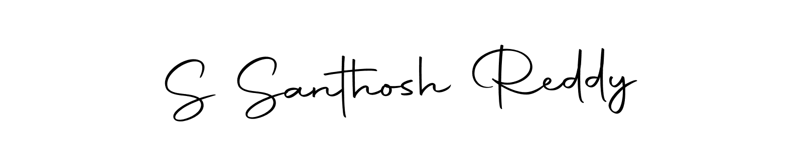 Use a signature maker to create a handwritten signature online. With this signature software, you can design (Autography-DOLnW) your own signature for name S Santhosh Reddy. S Santhosh Reddy signature style 10 images and pictures png