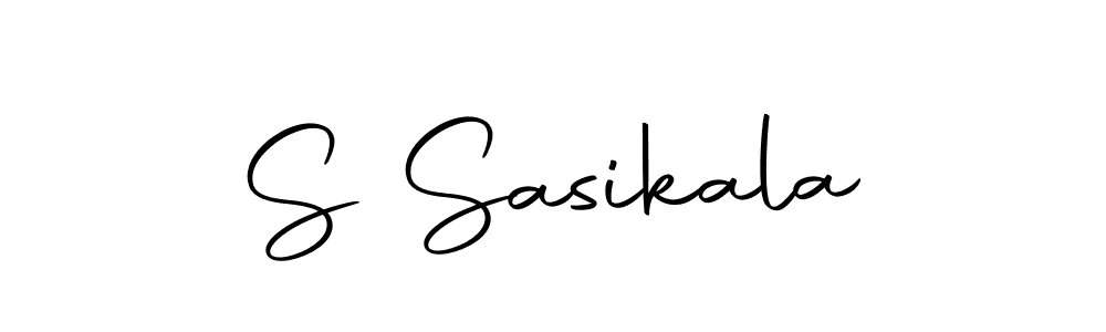 You should practise on your own different ways (Autography-DOLnW) to write your name (S Sasikala) in signature. don't let someone else do it for you. S Sasikala signature style 10 images and pictures png