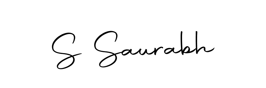 Design your own signature with our free online signature maker. With this signature software, you can create a handwritten (Autography-DOLnW) signature for name S Saurabh. S Saurabh signature style 10 images and pictures png