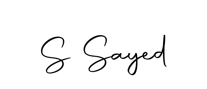 You should practise on your own different ways (Autography-DOLnW) to write your name (S Sayed) in signature. don't let someone else do it for you. S Sayed signature style 10 images and pictures png