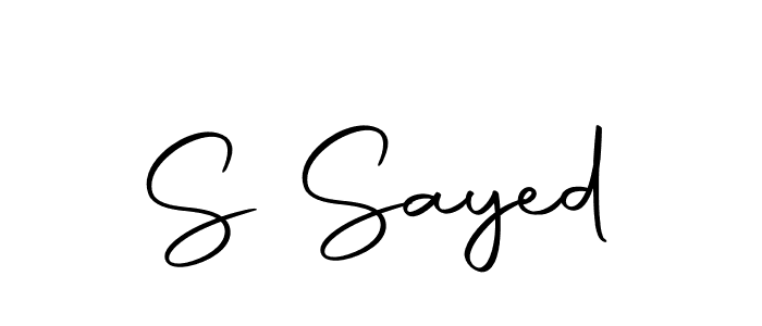 You should practise on your own different ways (Autography-DOLnW) to write your name (S Sayed) in signature. don't let someone else do it for you. S Sayed signature style 10 images and pictures png