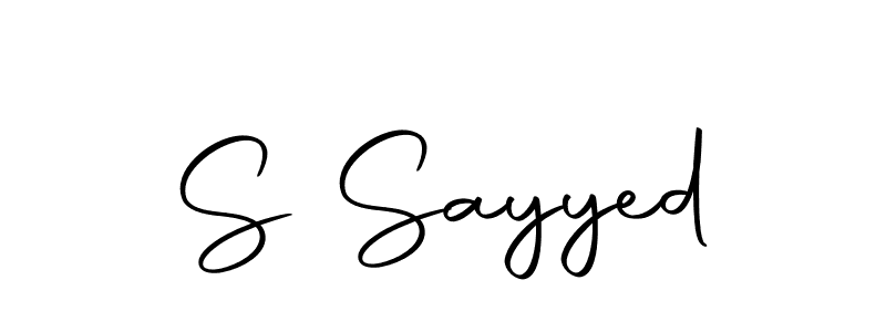 Design your own signature with our free online signature maker. With this signature software, you can create a handwritten (Autography-DOLnW) signature for name S Sayyed. S Sayyed signature style 10 images and pictures png