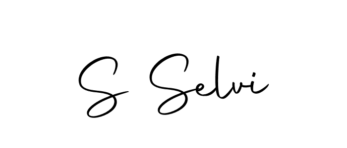 Create a beautiful signature design for name S Selvi. With this signature (Autography-DOLnW) fonts, you can make a handwritten signature for free. S Selvi signature style 10 images and pictures png