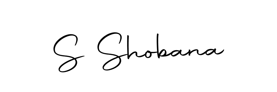 Design your own signature with our free online signature maker. With this signature software, you can create a handwritten (Autography-DOLnW) signature for name S Shobana. S Shobana signature style 10 images and pictures png