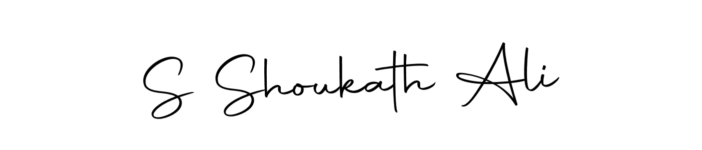 Create a beautiful signature design for name S Shoukath Ali. With this signature (Autography-DOLnW) fonts, you can make a handwritten signature for free. S Shoukath Ali signature style 10 images and pictures png