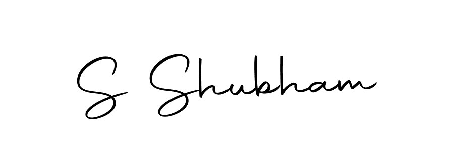 Create a beautiful signature design for name S Shubham. With this signature (Autography-DOLnW) fonts, you can make a handwritten signature for free. S Shubham signature style 10 images and pictures png