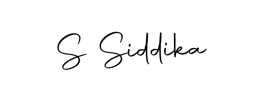 Design your own signature with our free online signature maker. With this signature software, you can create a handwritten (Autography-DOLnW) signature for name S Siddika. S Siddika signature style 10 images and pictures png