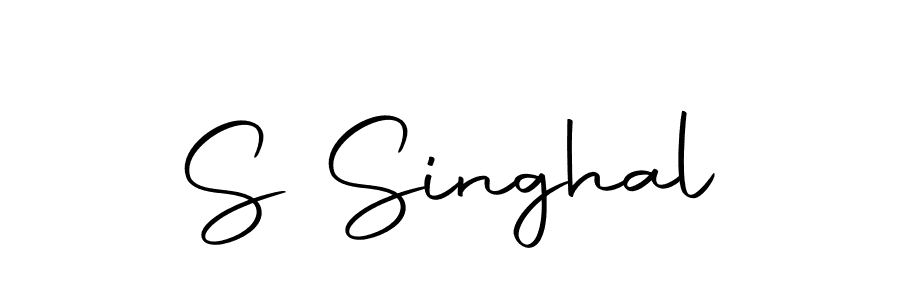 Design your own signature with our free online signature maker. With this signature software, you can create a handwritten (Autography-DOLnW) signature for name S Singhal. S Singhal signature style 10 images and pictures png