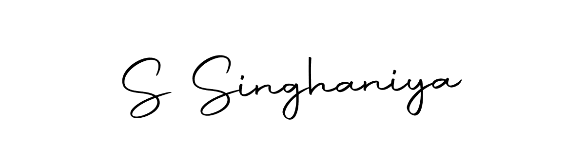 Design your own signature with our free online signature maker. With this signature software, you can create a handwritten (Autography-DOLnW) signature for name S Singhaniya. S Singhaniya signature style 10 images and pictures png