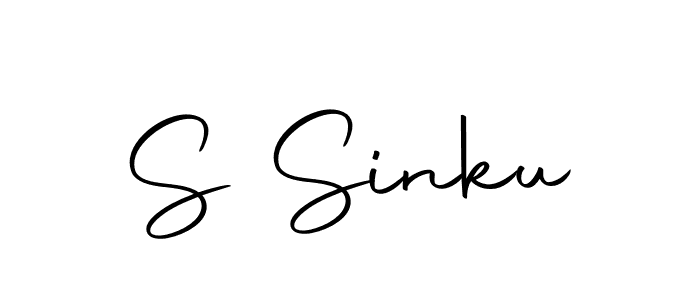 S Sinku stylish signature style. Best Handwritten Sign (Autography-DOLnW) for my name. Handwritten Signature Collection Ideas for my name S Sinku. S Sinku signature style 10 images and pictures png