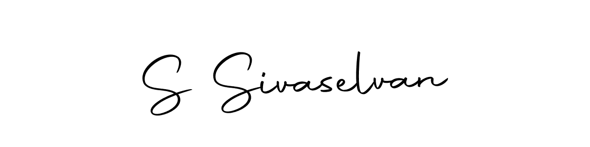 The best way (Autography-DOLnW) to make a short signature is to pick only two or three words in your name. The name S Sivaselvan include a total of six letters. For converting this name. S Sivaselvan signature style 10 images and pictures png